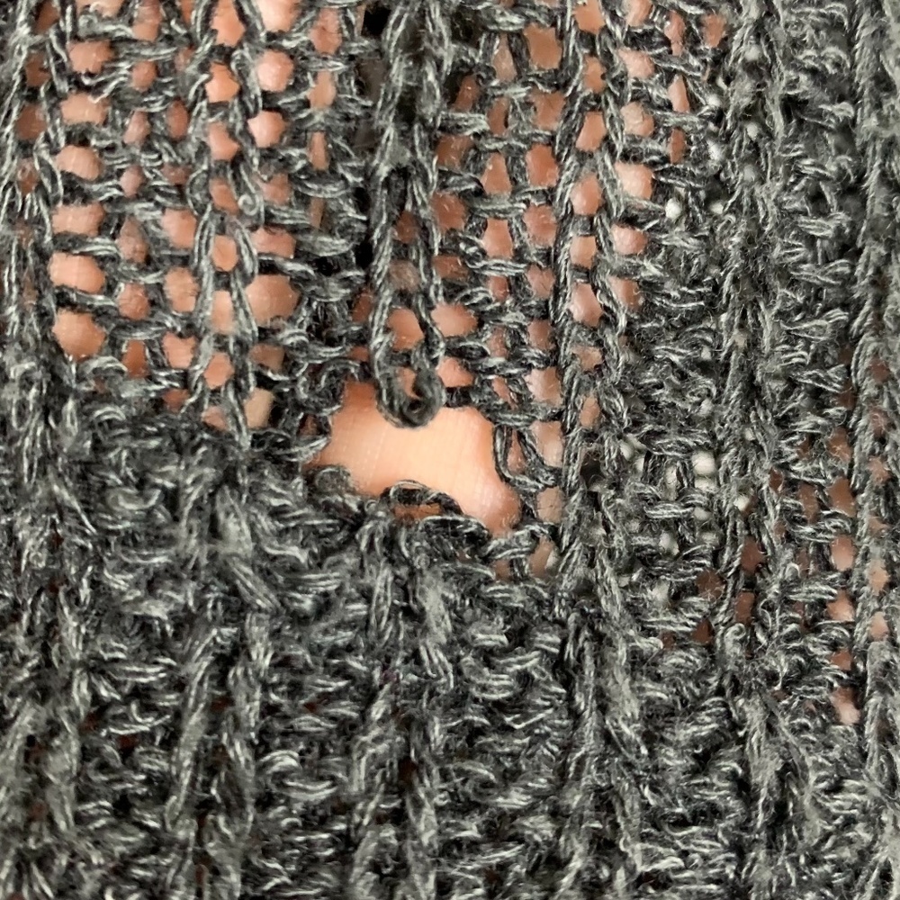 Tokyo Darling Dark Gray Hi-Low Pullover Sweater - Picture 6 of 8